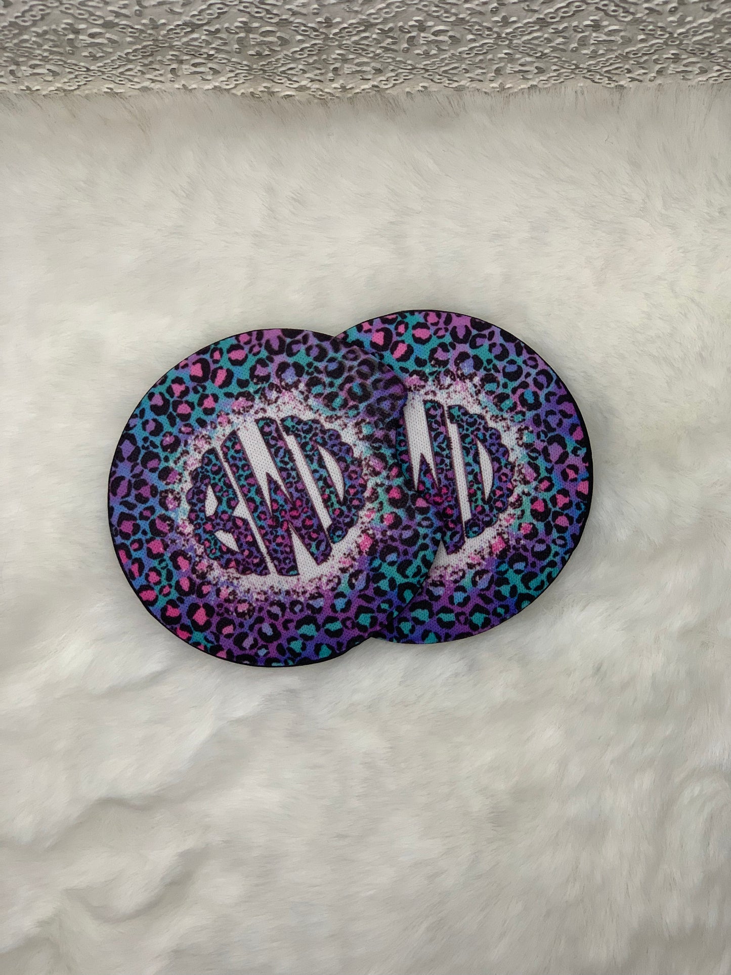 Purple Cheetah Monogram