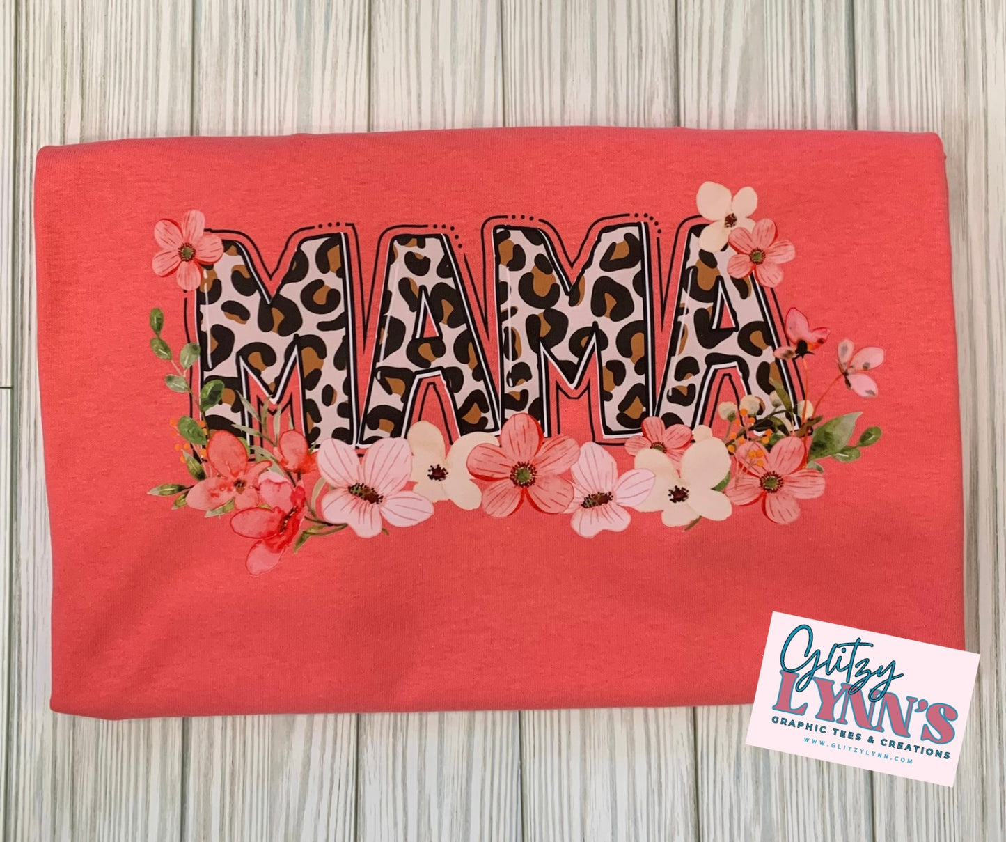 Cheetah mama floral