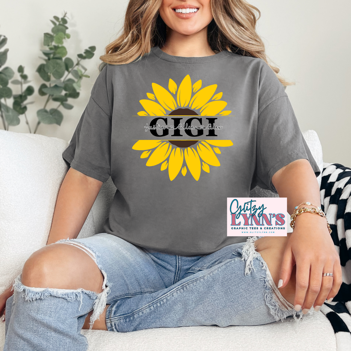 Sunflower Monogram