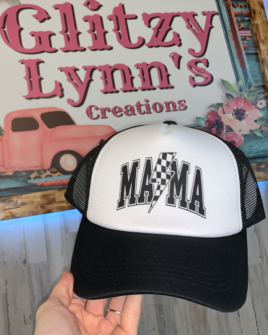 VARSITY MAMA TRUCKER HAT