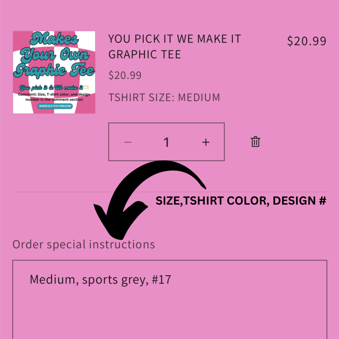 YOU PICK IT WE MAKE IT GRAPHIC TEE