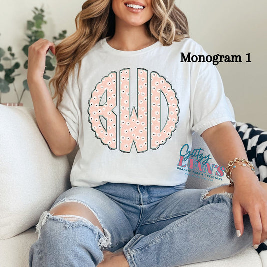 Spring Monogram Tee