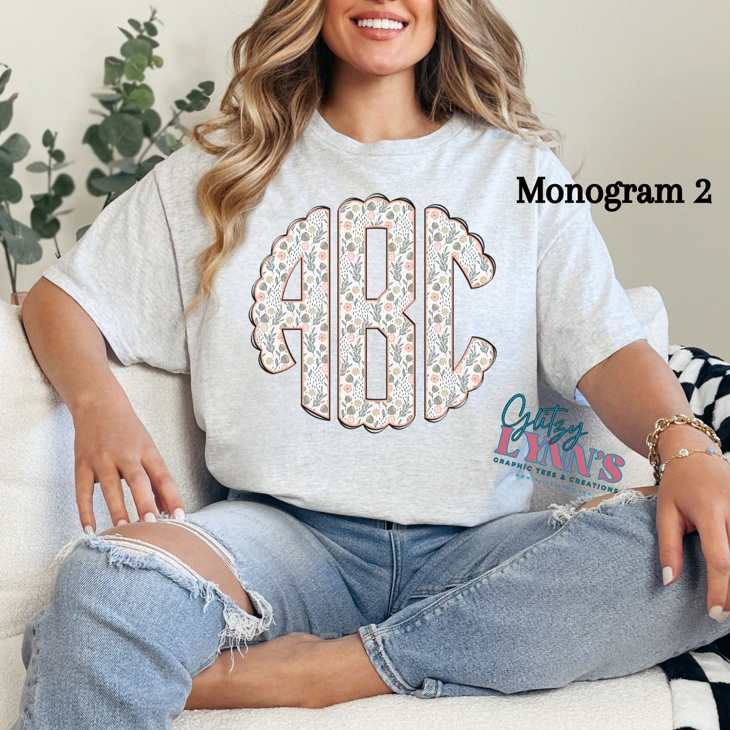 Spring Monogram Tee