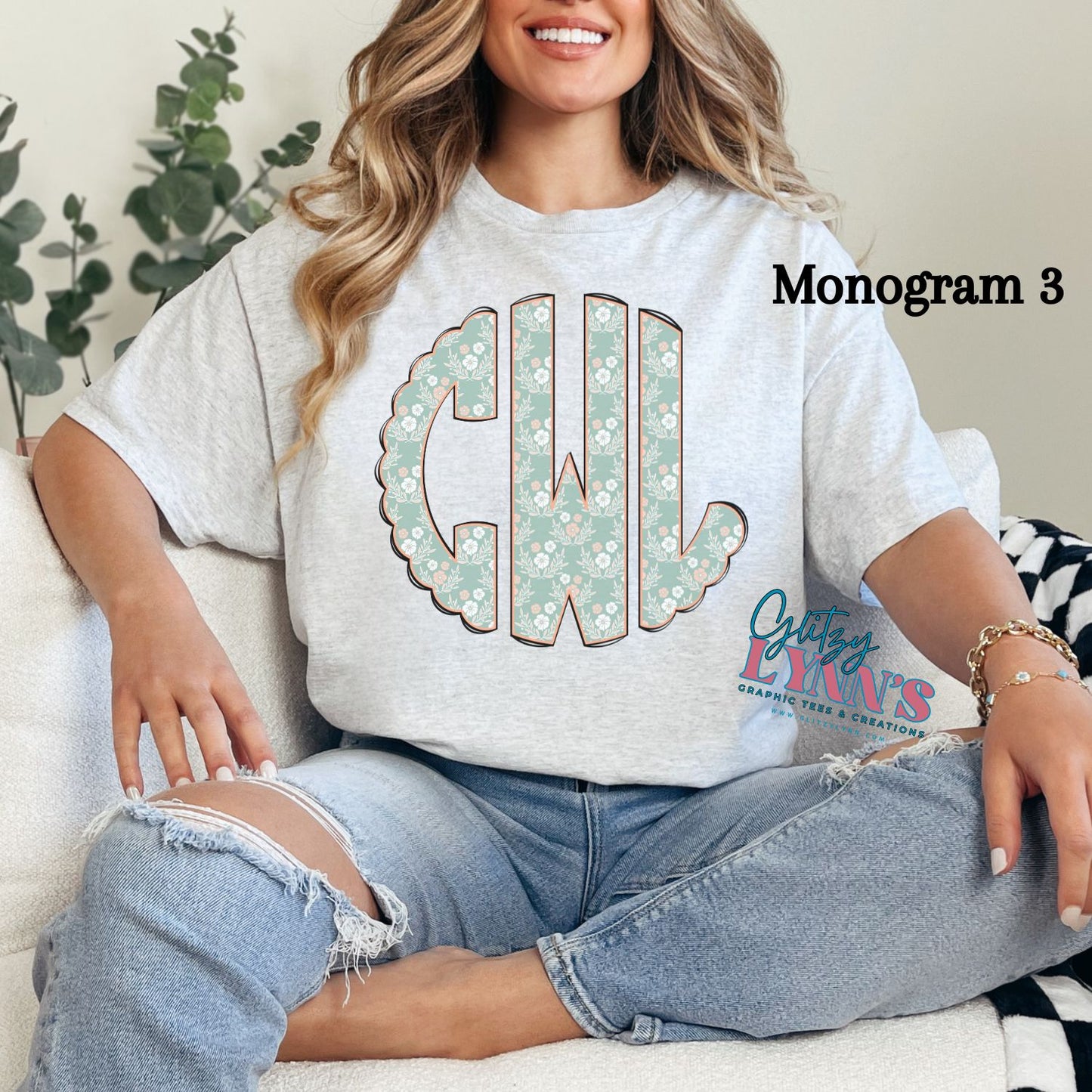 Spring Monogram Tee