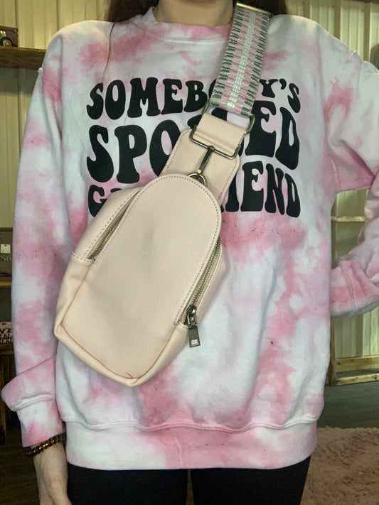 Blush Guitar Strap Sling Purse